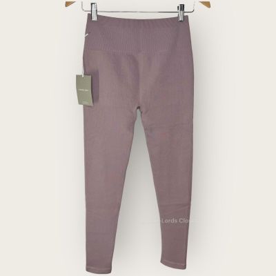 Everlane Seamless Legging Pants | Size M/L | Dusty Lavender Ribbed Minimalist